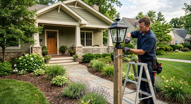 Pond Lighting Installation in Olathe, KS